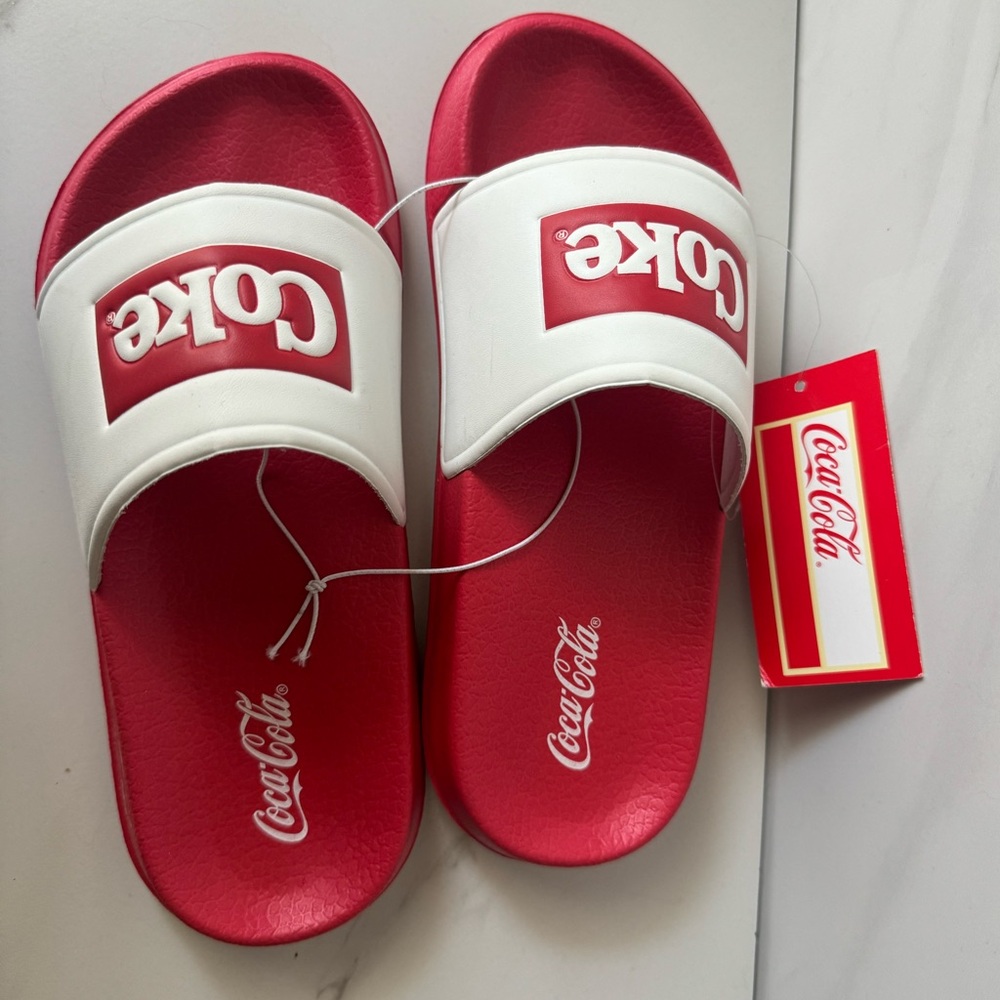 Coca Cola branded slides - brand new - size 5 / 36 - Picture 2 of 3